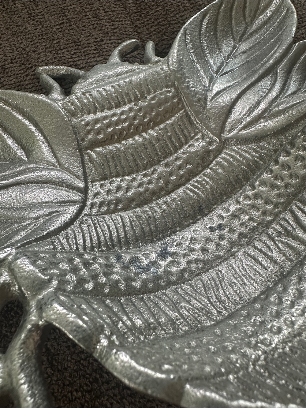 Decorative Bee Trinket Dish - Silver Bee Catchall - Picture 3 of 3